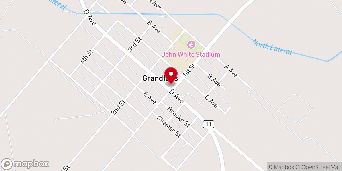 Map showing location of Union Church