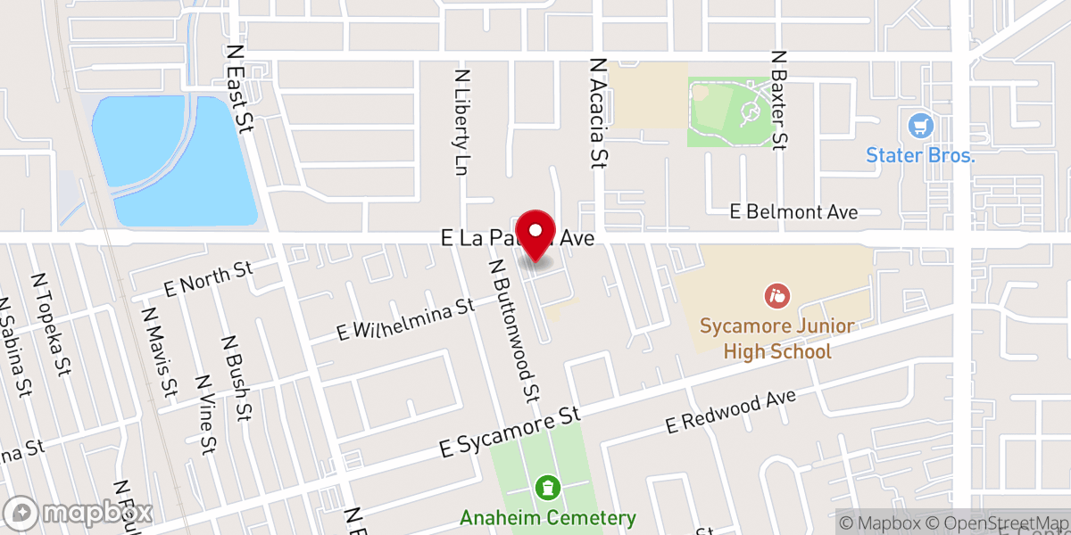 Map showing location of St. Anthony Claret Catholic Church