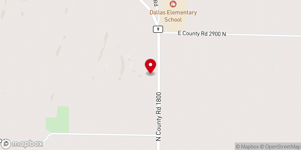 Map showing location of Grace Bible Church