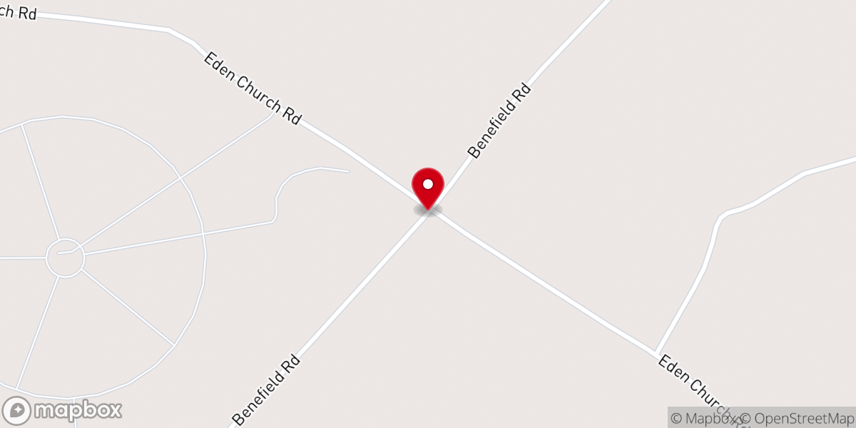 Map showing location of Union Bethel Church