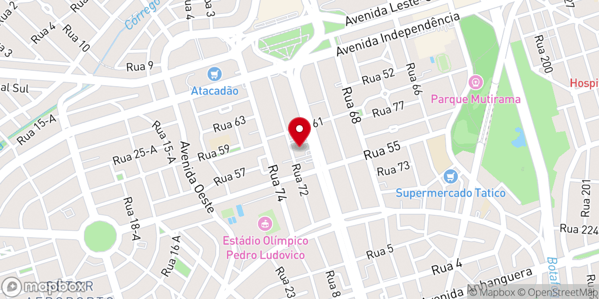 Map showing location of Igreja Universal do Reino de Deus