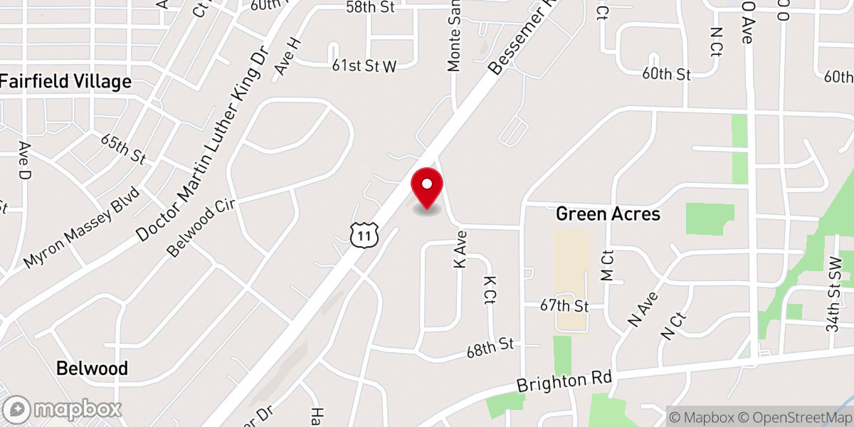 Map showing location of Apostolic Temple of Praise Inc