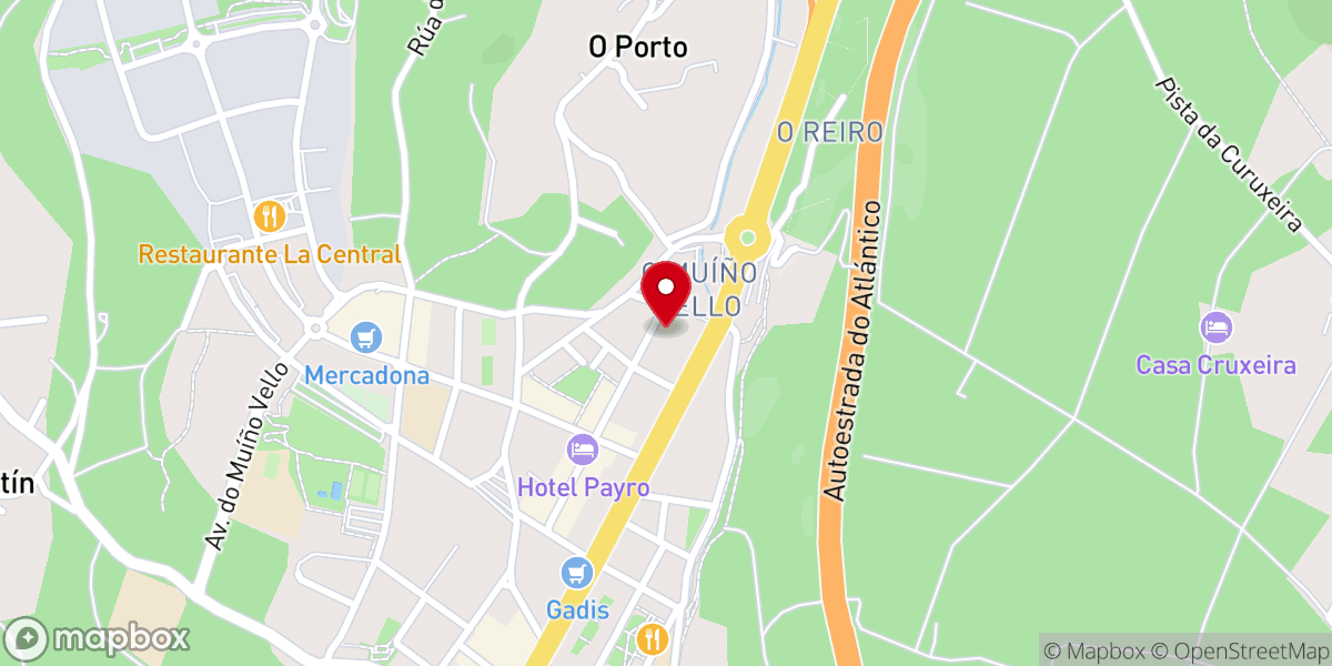 Map showing location of IPUE - Iglesia Pentecostal Unida En Europa