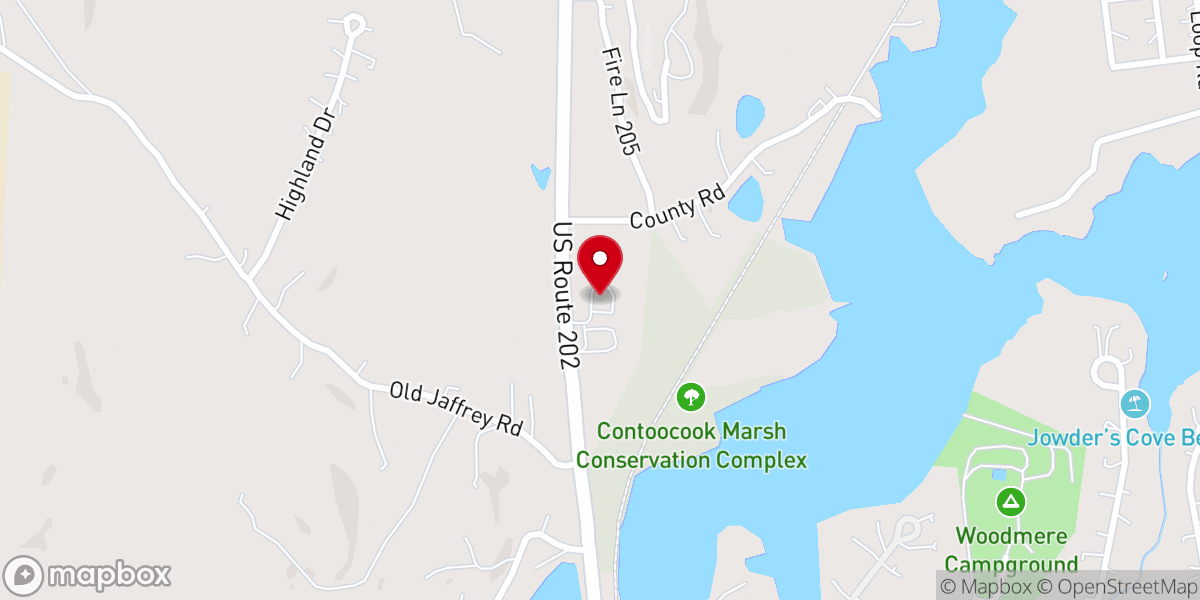 Map showing location of Advent Lutheran Church