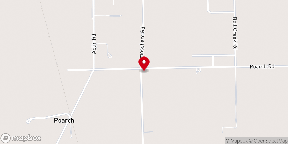 Map showing location of Friendly Church
