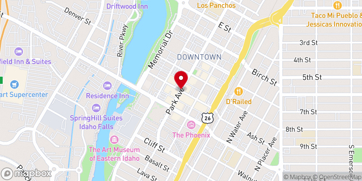 Map showing location of Grace Falls Inc