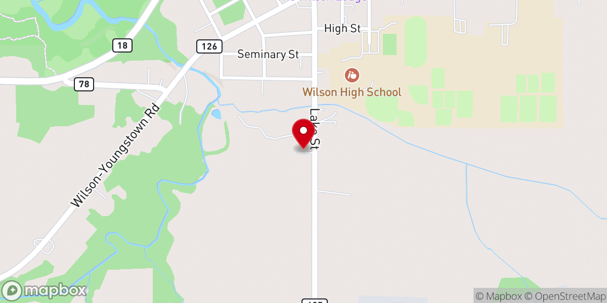 Map showing location of St. John's Presbyterian Church