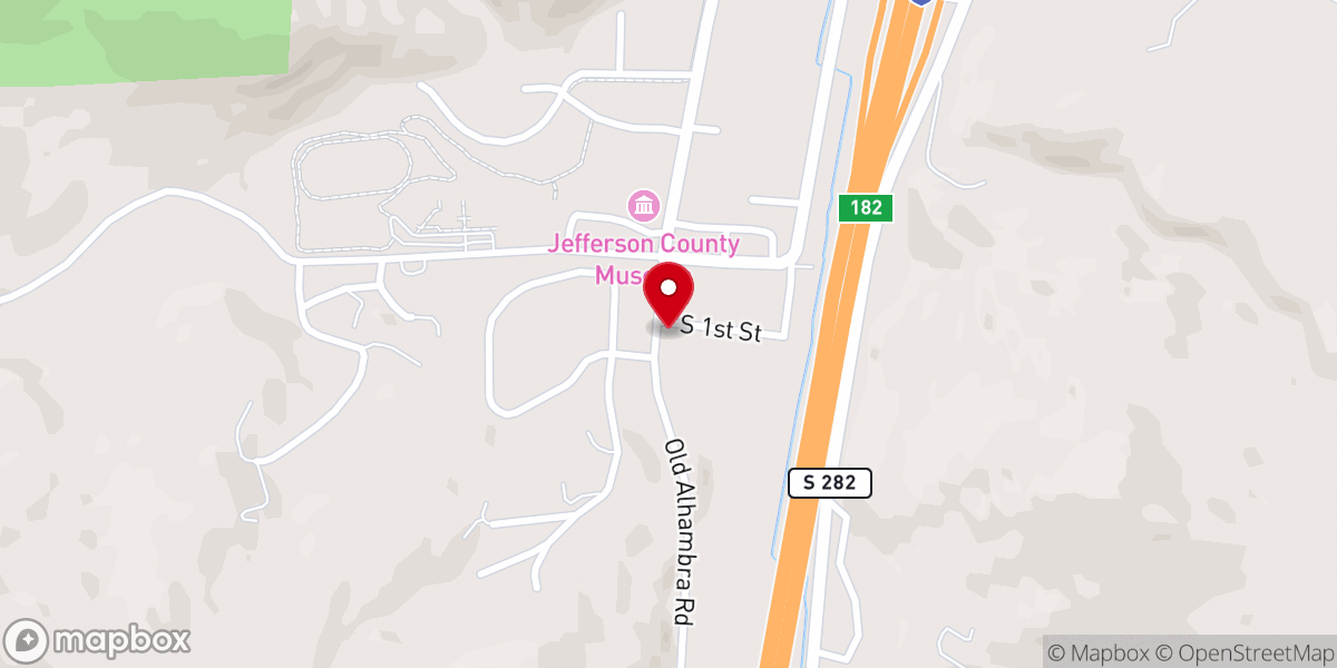 Map showing location of All Saints Lutheran
