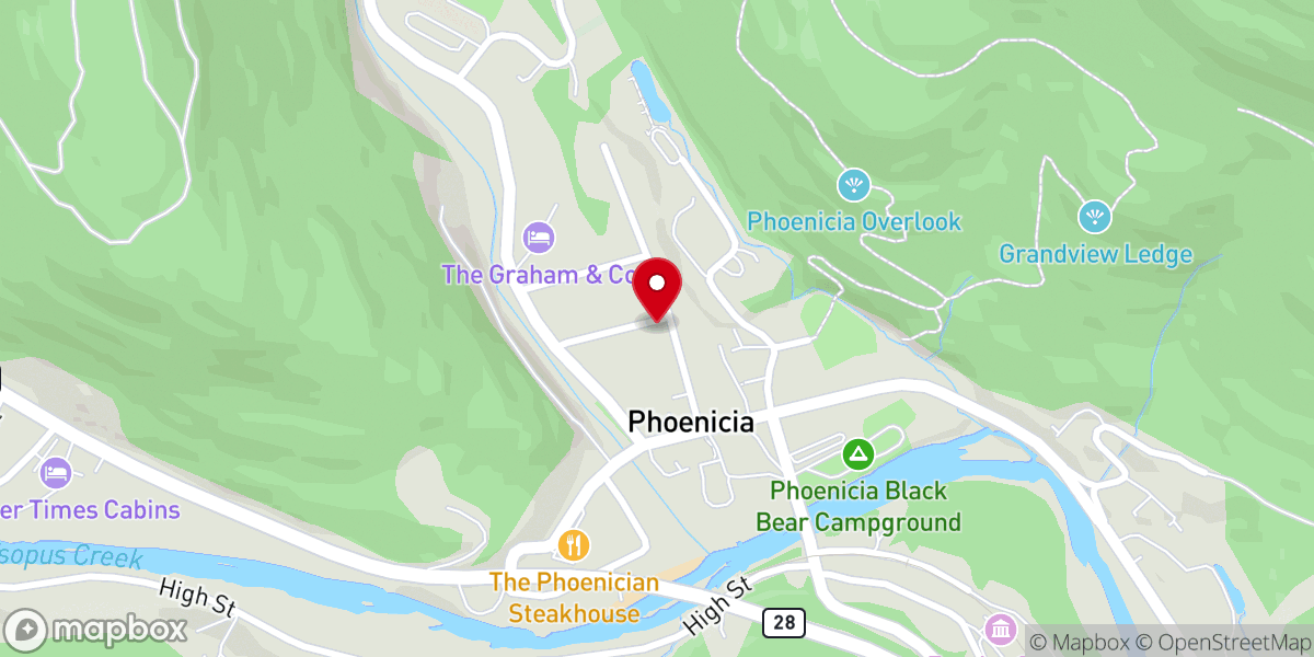 Map showing location of Phoenicia United Methodist Church - Food Distribution Center