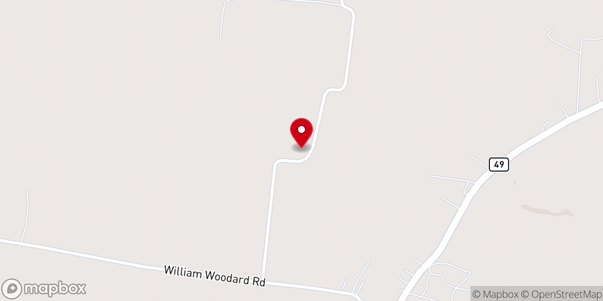 Map showing location of Beards Chapel