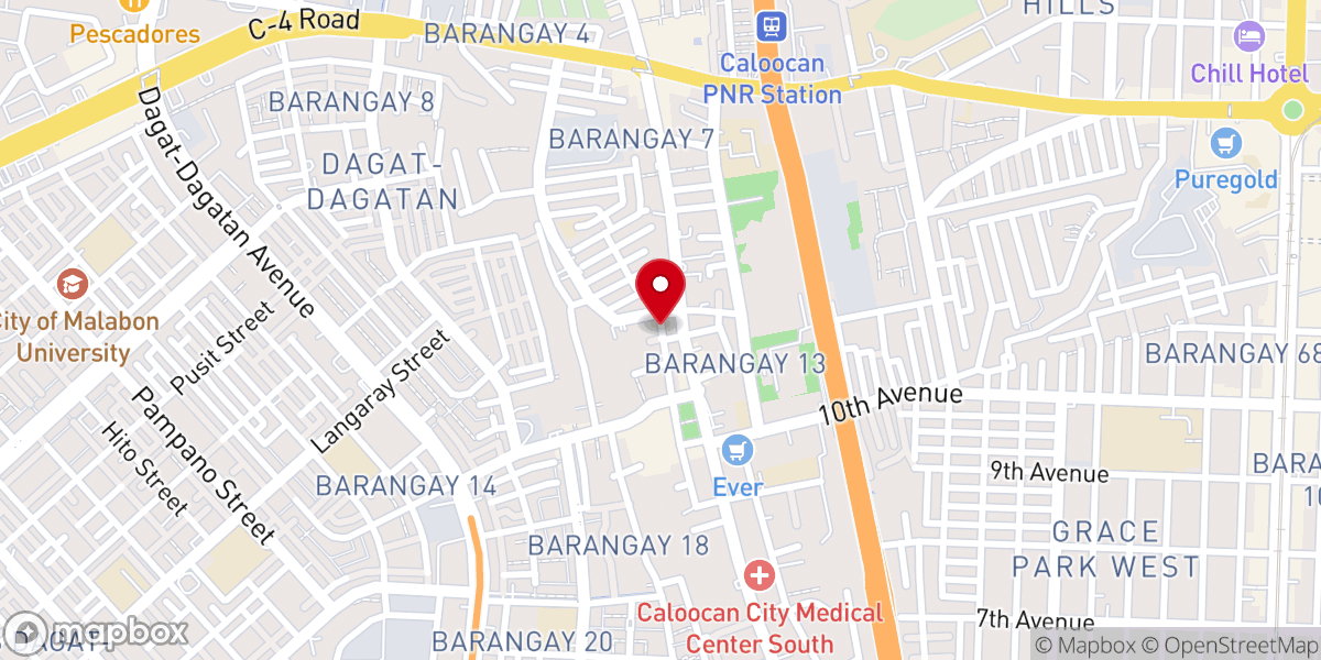 Map showing location of Holy Trinity Church of Caloocan