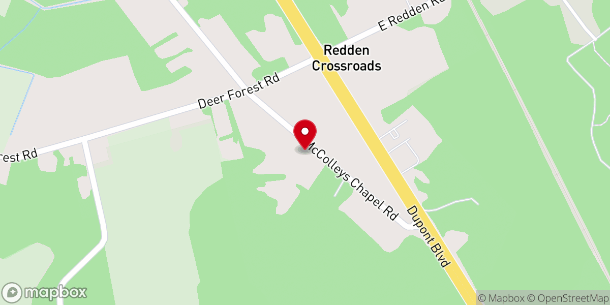 Map showing location of Flames of Holy Ghost Ministry