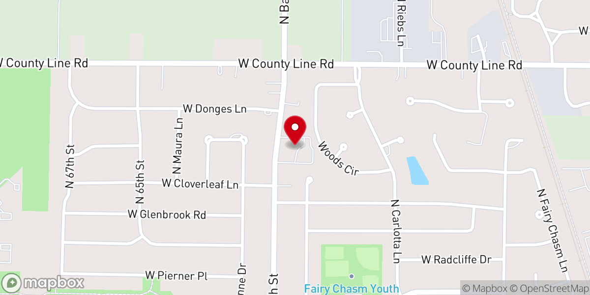 Map showing location of Trinity Community Church