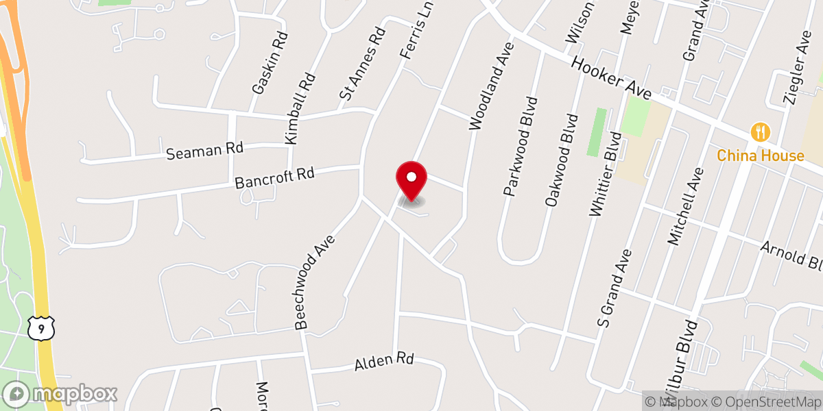 Map showing location of Unitarian Universalist Fellowship of Poughkeepsie