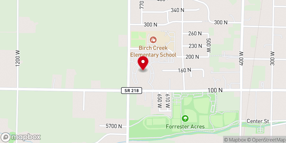 Map showing location of Smithfield Utah Temple