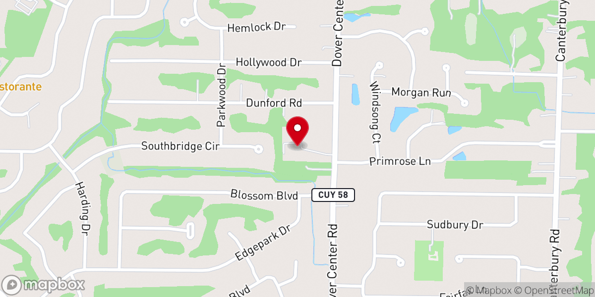 Map showing location of Advent Episcopal Church