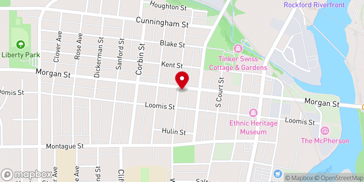 Map showing location of Apostolic Tabernacle of Christ Jesus