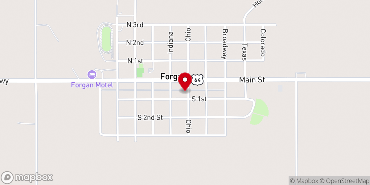 Map showing location of United Methodist Church