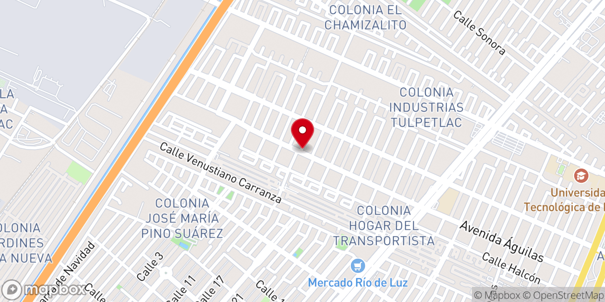 Map showing location of Iglesia Cristiana Fuego Nuevo