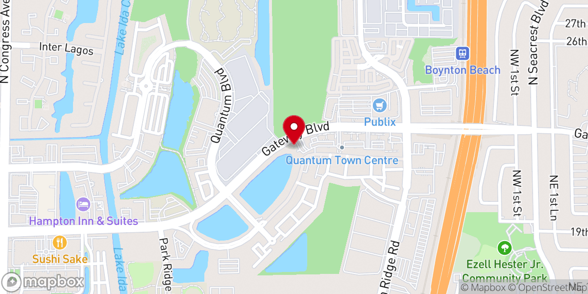 Map showing location of Tropicana LV Weddings