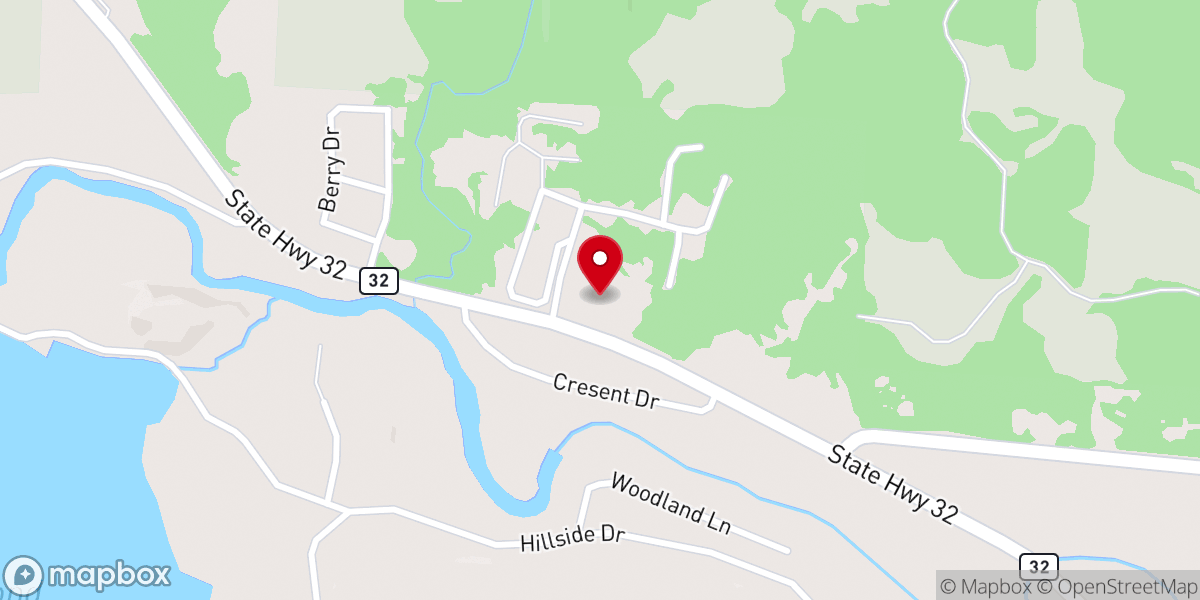 Map showing location of St. Michael Catholic Church - Chute Pond Station