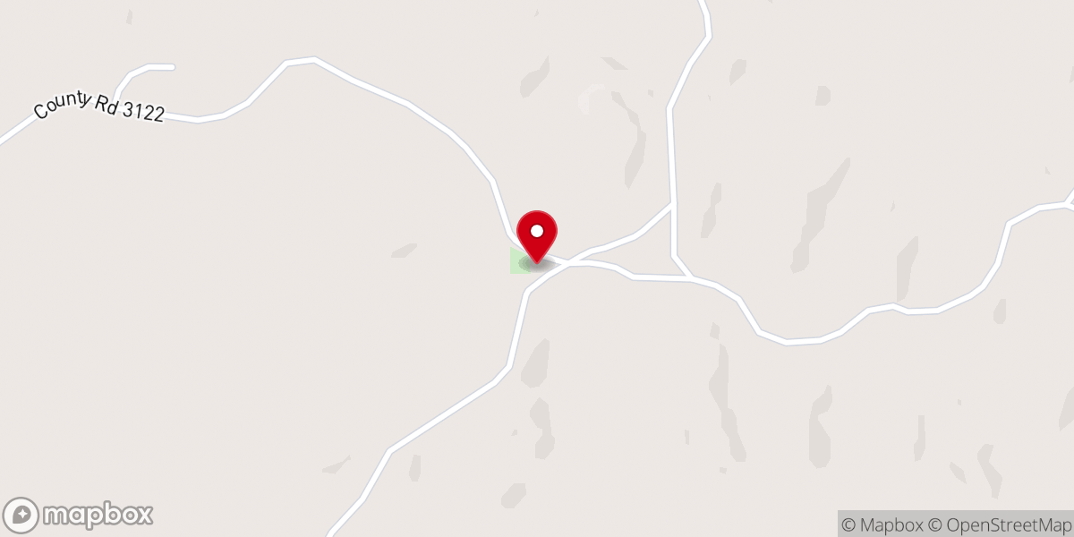 Map showing location of Oak Grove Church