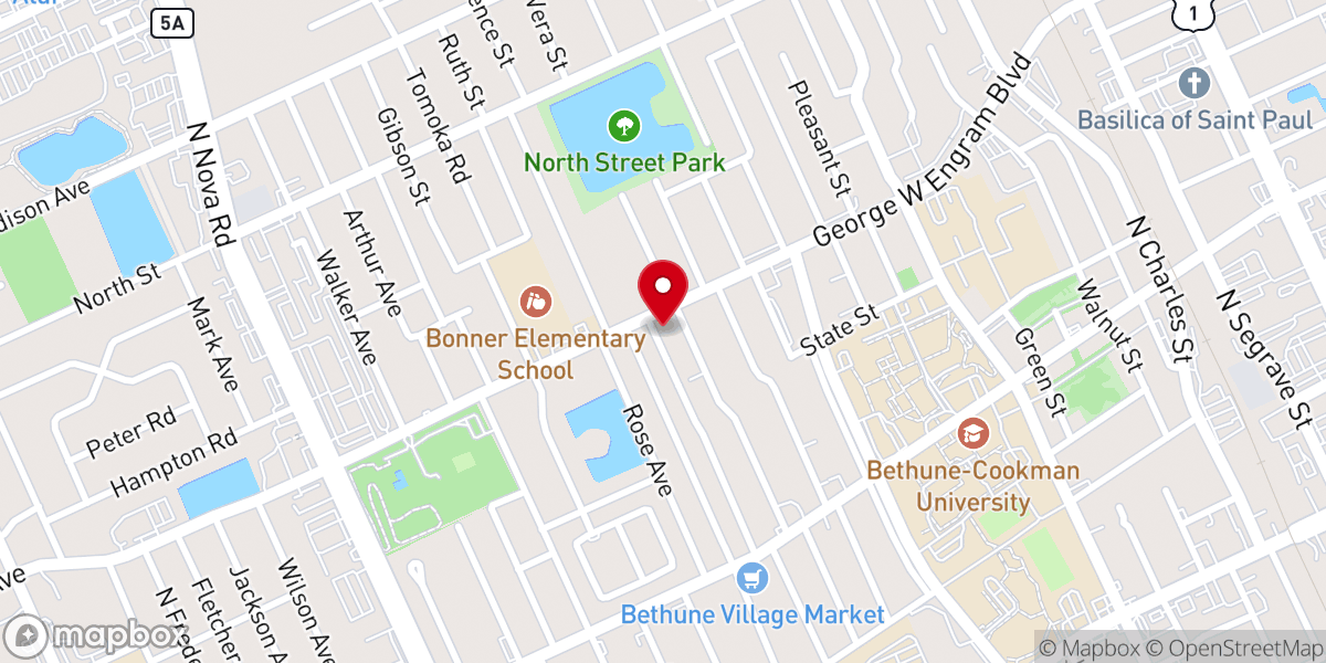 Map showing location of Church of God by Faith