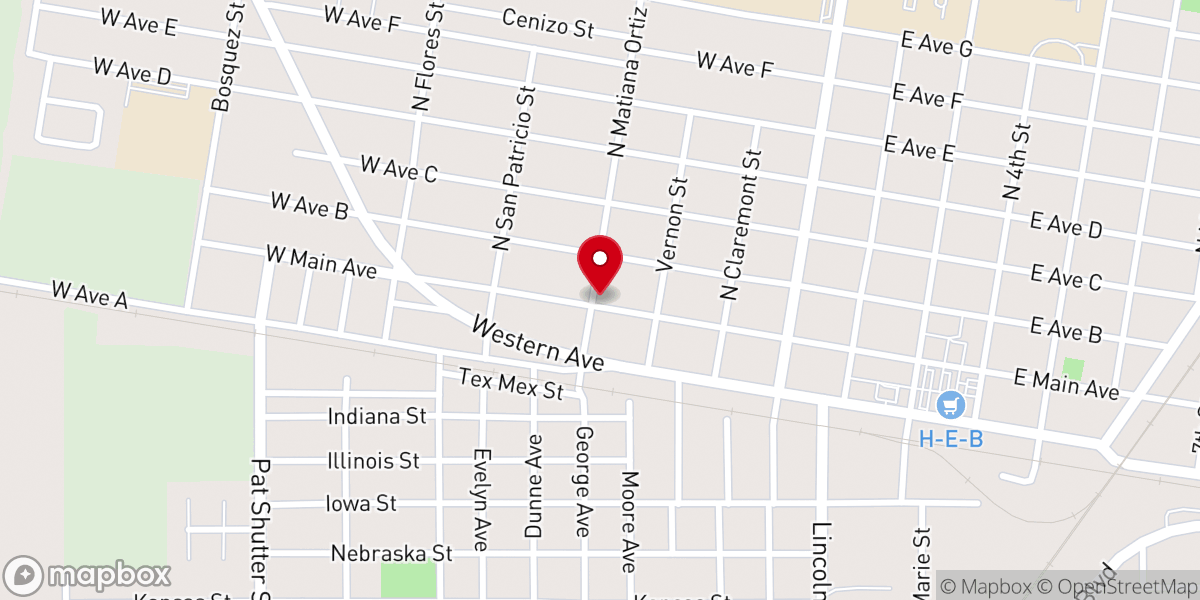Map showing location of Templo Jerusalem