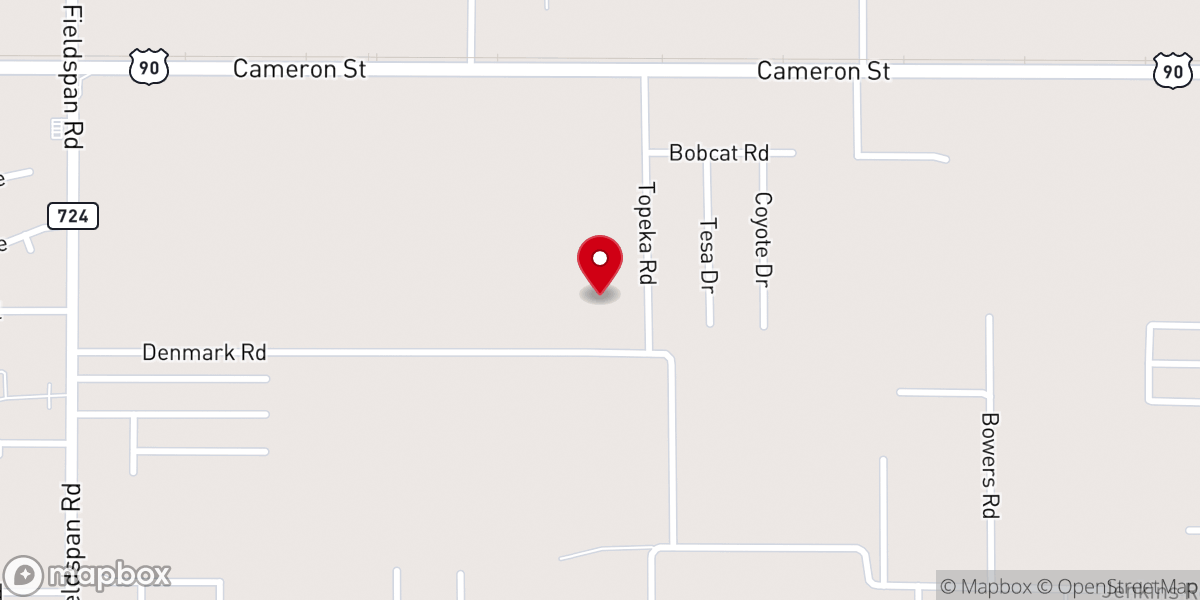 Map showing location of Sunny Meade Wedding & Reception Facility