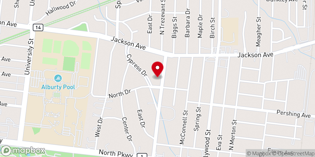 Map showing location of Community of Faith Christian Church