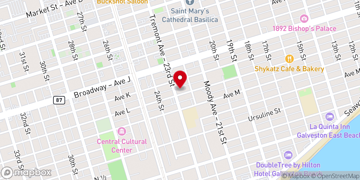 Map showing location of Chosen Generation Church