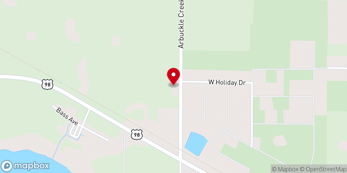 Map showing location of Sunnyland Church