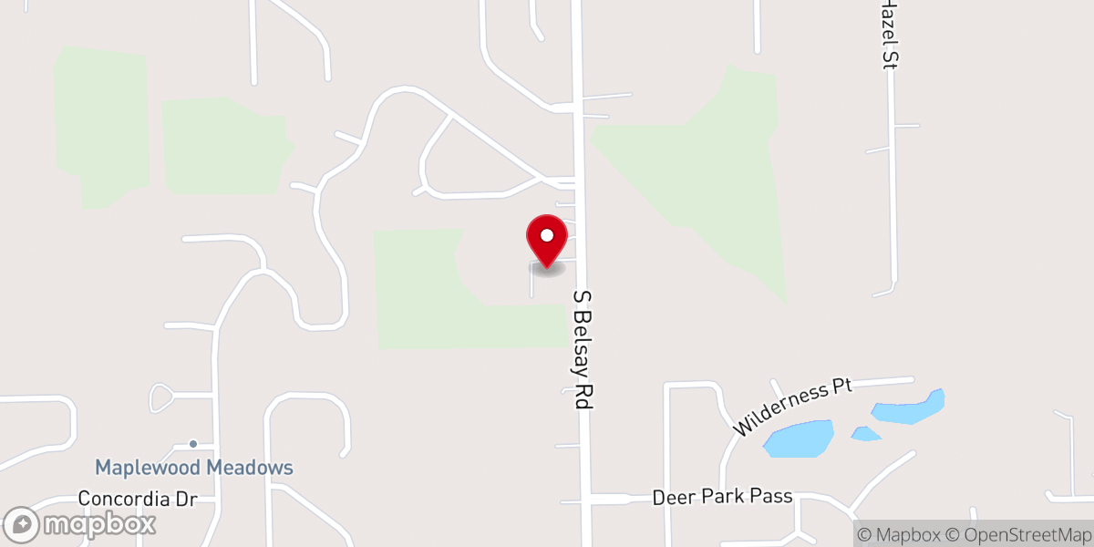 Map showing location of Renew Church
