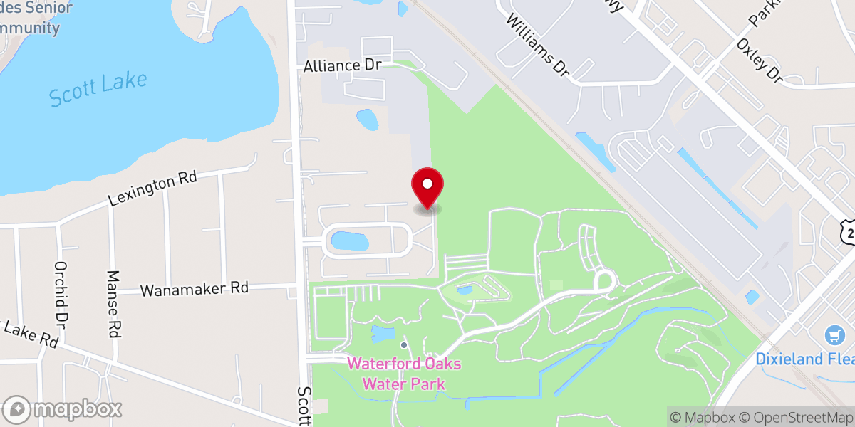 Map showing location of Kensington Church