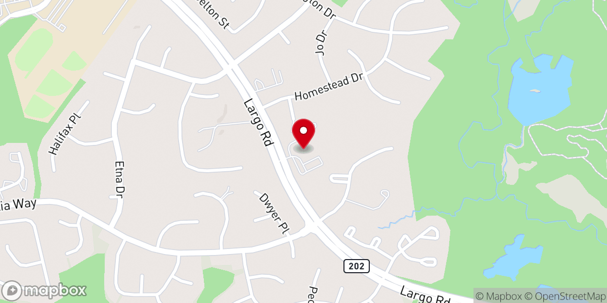 Map showing location of Mount Ephraim Baptist Church