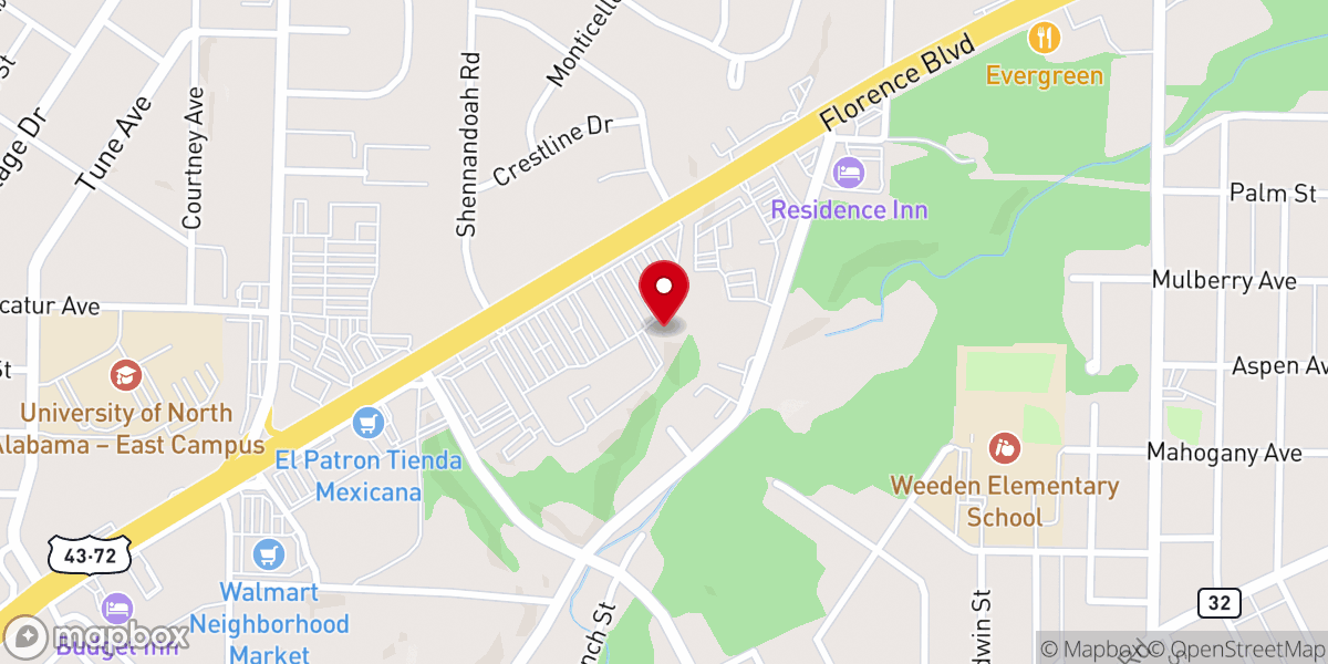 Map showing location of Redeemer Presbyterian Church