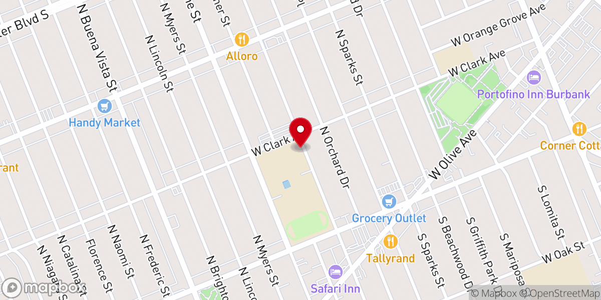 Map showing location of Parish Alley