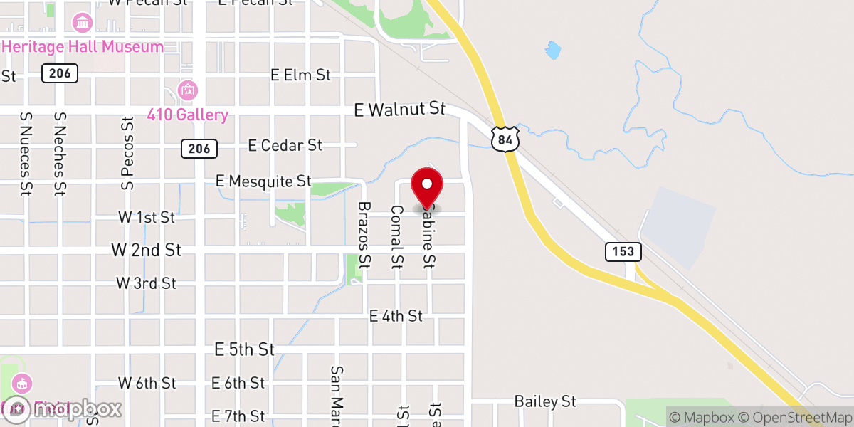 Map showing location of Sims Chapel Methodist Church