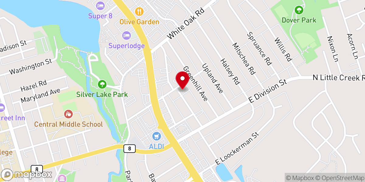 Map showing location of Transformation AME Zion Church