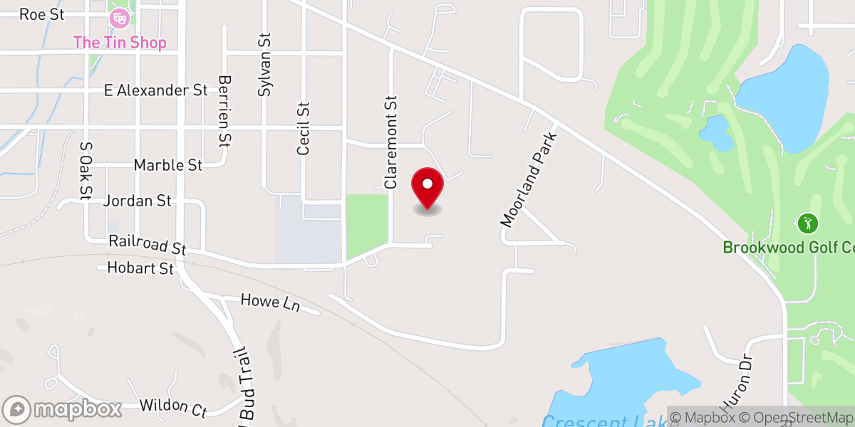 Map showing location of Buchanan Meadows Managed by Commonwealth Senior Living
