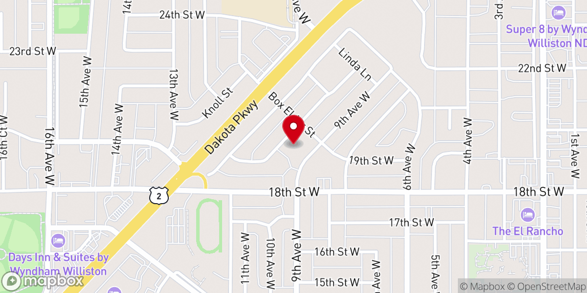 Map showing location of Gloria Dei Lutheran Church