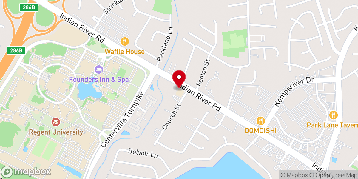 Map showing location of New Light Full Gospel Baptist Church