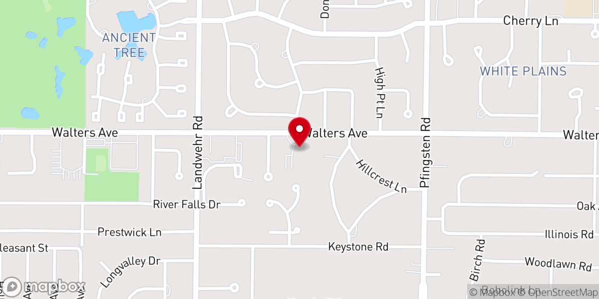 Map showing location of Saint Giles Episcopal Church