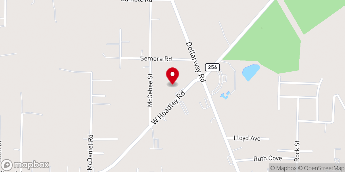 Map showing location of Grace Communion Pine Bluff