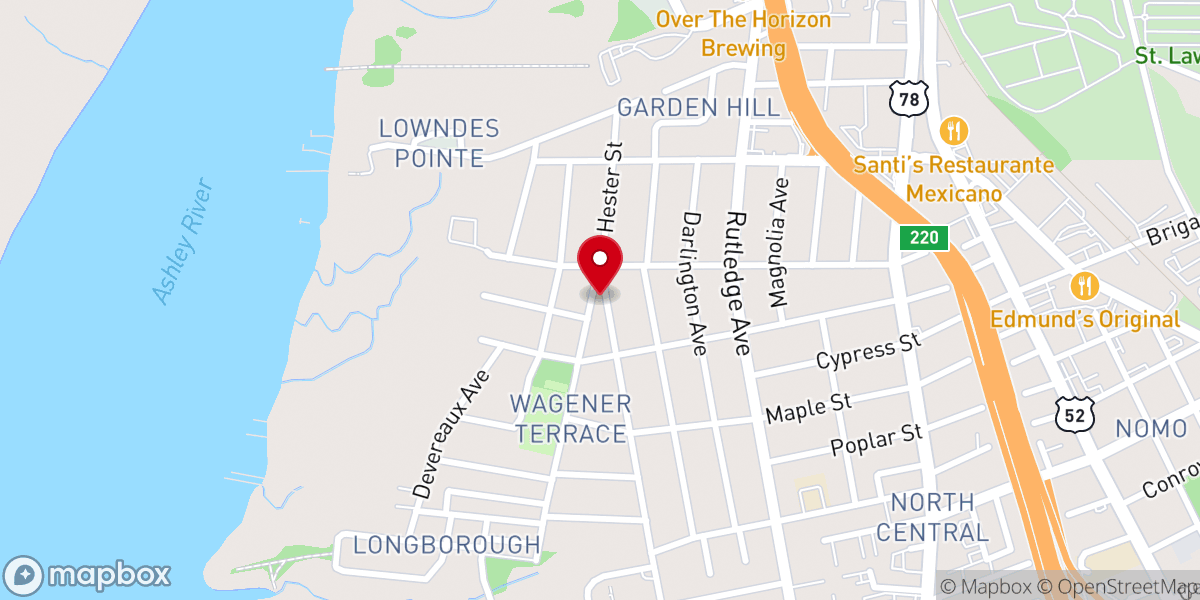 Map showing location of Bright City Church