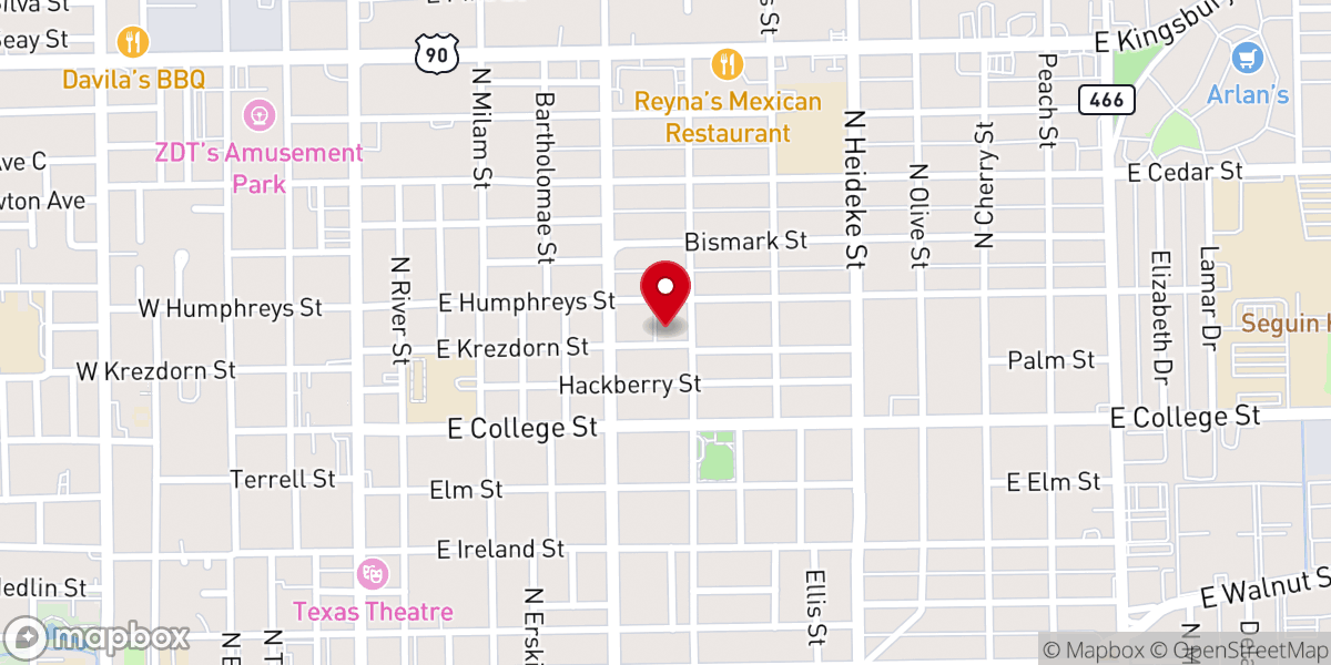 Map showing location of Cross Church