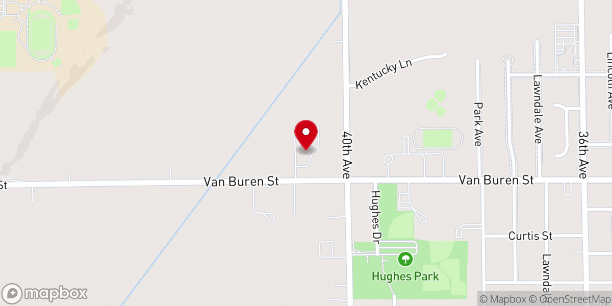 Map showing location of Jehovah Jireh Ministries of West Michigan