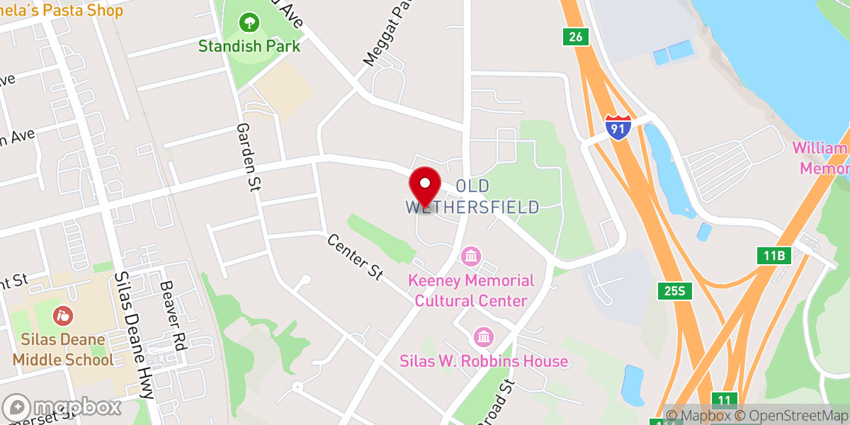 Map showing location of The Webb Barn