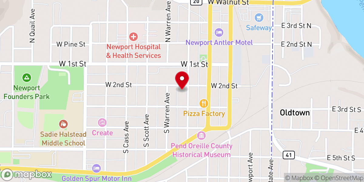 Map showing location of Threshold Church