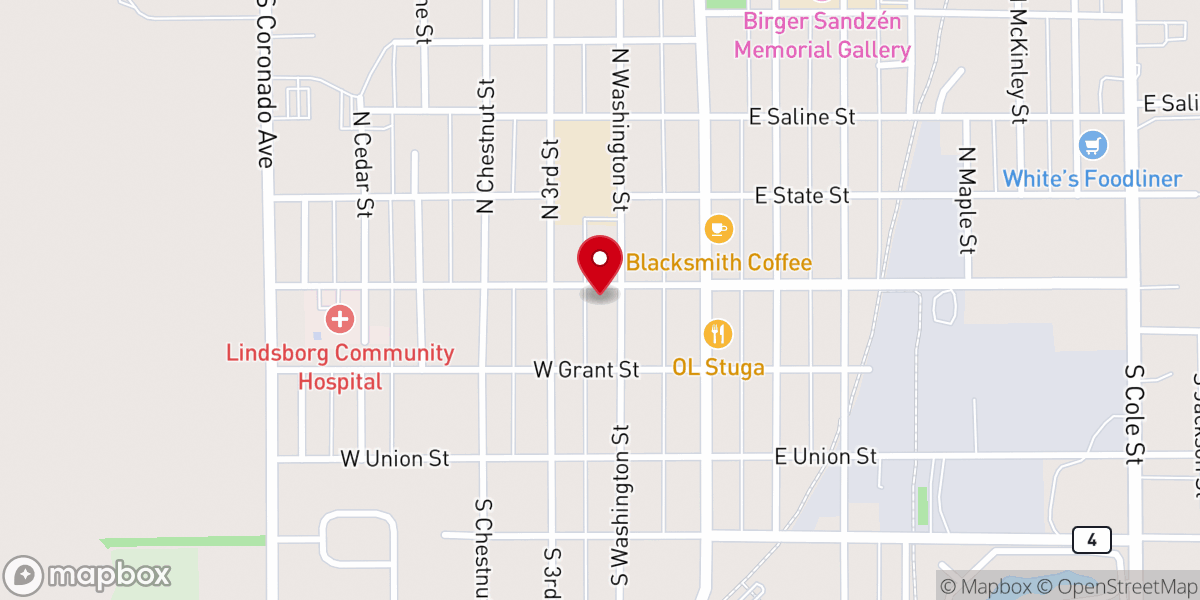 Map showing location of Covenant Church
